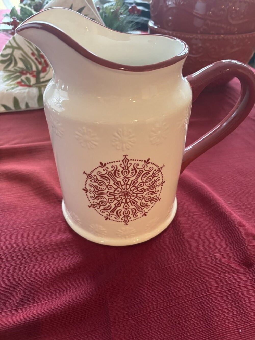 Christmas Pitcher